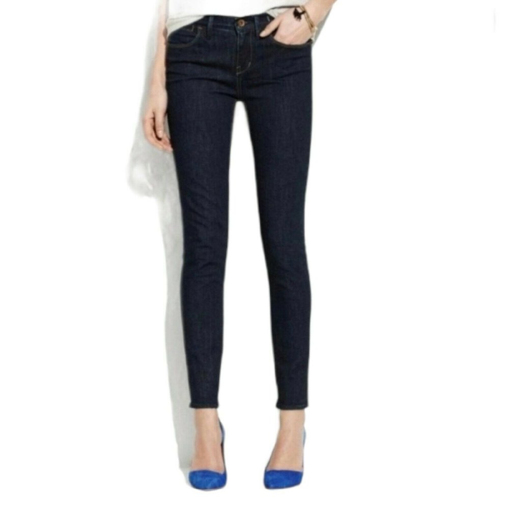 Madewell 37's Skinny Jeans Mid Rise Dark Wash Size 26x32